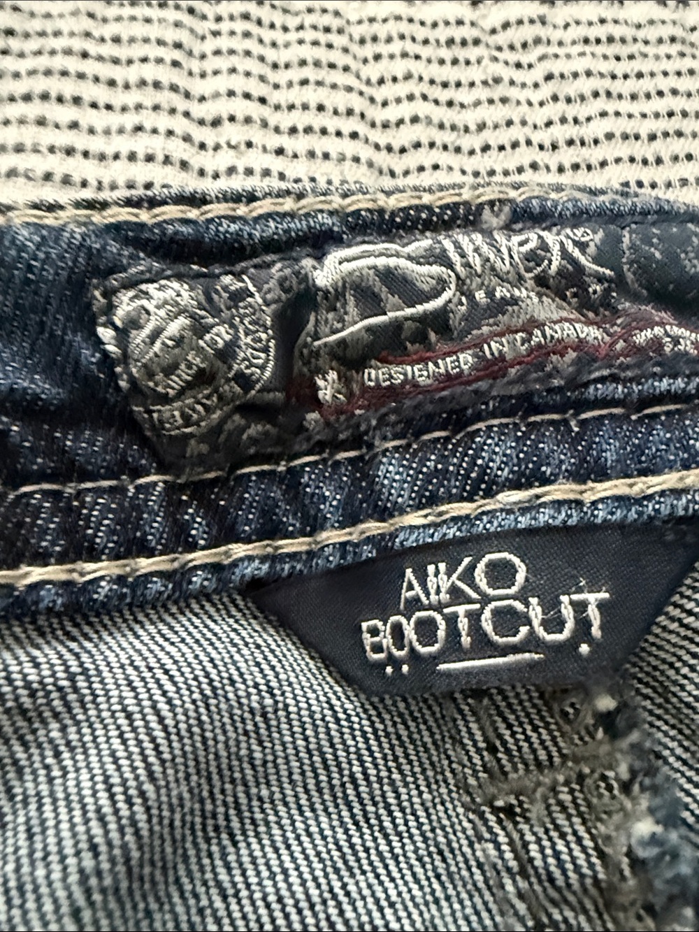 Silver Jeans Women's Distressed Flare Jeans - Dark Blue Wash - Picture 3 of 6
